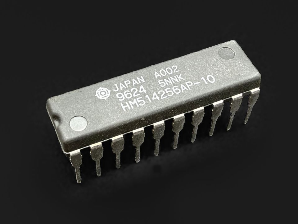1MB DIP DRAM for A590, A2091 and A3000 Chip RAM: 8x HM514256AP-10, photo 1 of 2