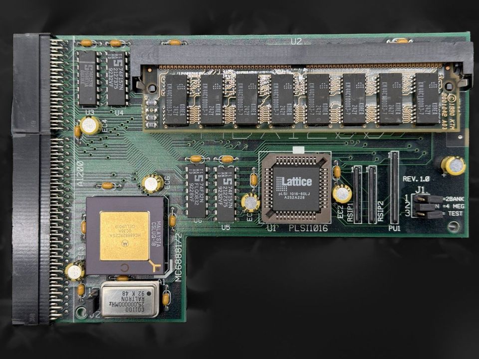 MicroBotics MBX 1200 Trapdoor RAM/FPU Expansion for Amiga 1200, 4MB + 68882 25MHz, photo 1 of 2