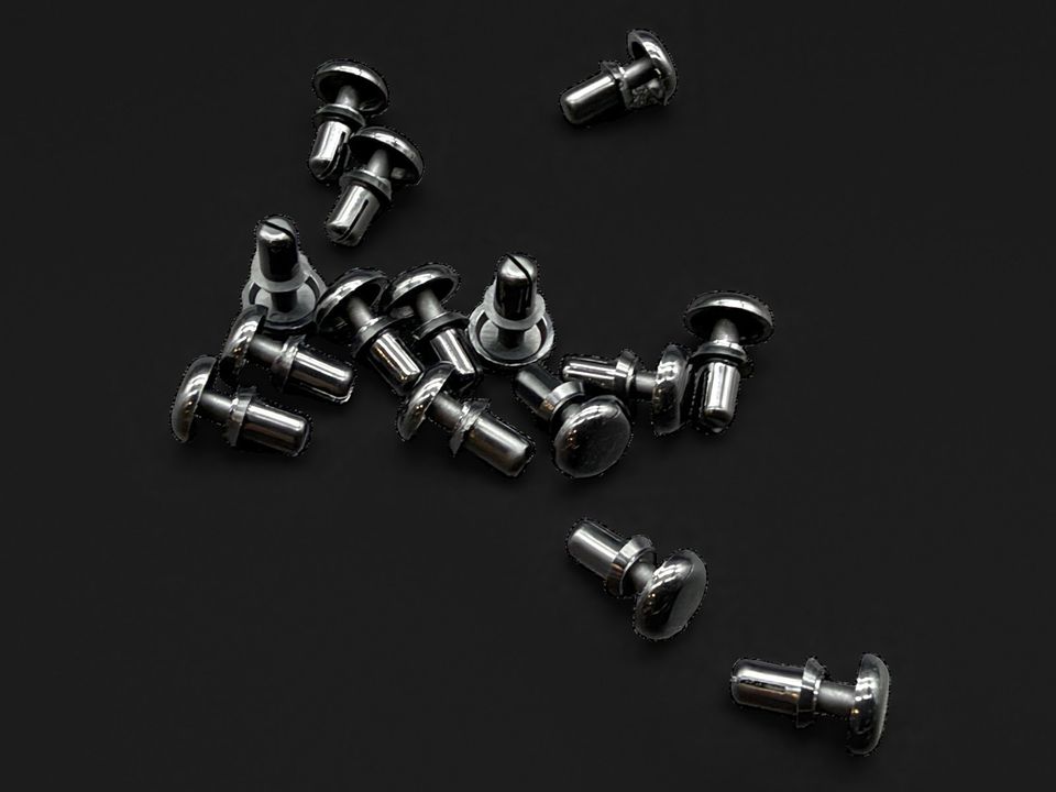Replacement Board Rivets for Commodore SX-64, Black Nylon (Pack of 5), photo 1 of 1